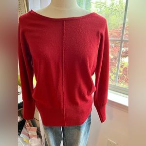 Burgundy Calvin Klein Round Neck Sweater Large